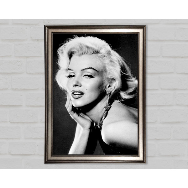 Ebern Designs Marilyn Monroe Beauty Einzelner Bilderrahmen Kunstdrucke Wayfair De